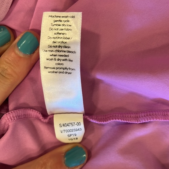 Athleta Long Sleeved Run Train Top with Mesh Detail in Pink Size Medium - Picture 7 of 7